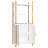 NNEVL Highboard White 60x40x141 cm Engineered Wood