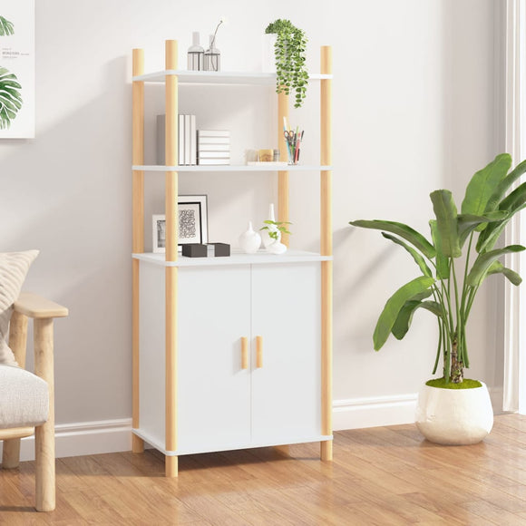 NNEVL Highboard White 60x40x141 cm Engineered Wood