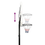 NNEVL Basketball Stand White 258-363 cm Polyethene