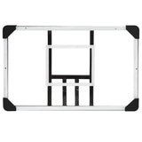 NNEVL Basketball Backboard Transparent 71x45x2.5 cm Polycarbonate