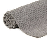 NNEVL Rug Rectangular Grey 160x230 cm Cotton