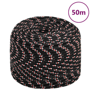 NNEVL Boat Rope Black 6 mm 50 m Polypropylene