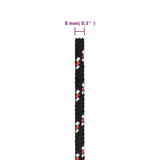 NNEVL Boat Rope Black 8 mm 50 m Polypropylene