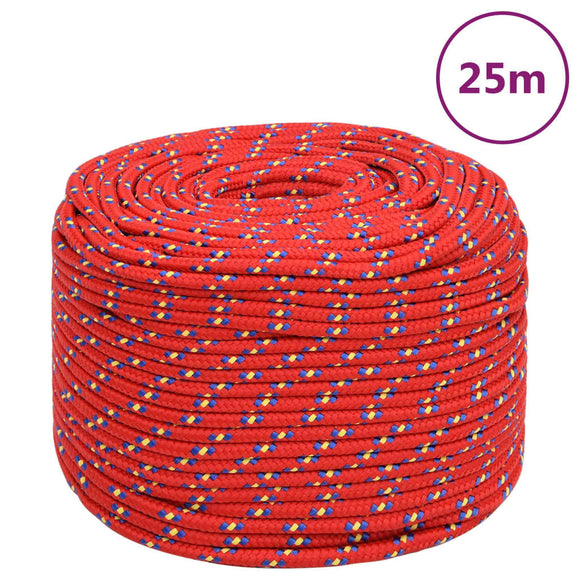NNEVL Boat Rope Red 6 mm 25 m Polypropylene