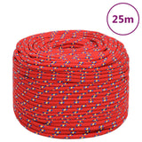 NNEVL Boat Rope Red 6 mm 25 m Polypropylene