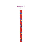 NNEVL Boat Rope Red 6 mm 25 m Polypropylene