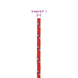 NNEVL Boat Rope Red 6 mm 50 m Polypropylene