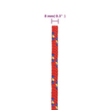 NNEVL Boat Rope Red 8 mm 50 m Polypropylene