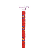 NNEVL Boat Rope Red 10 mm 100 m Polypropylene