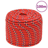 NNEVL Boat Rope Red 12 mm 100 m Polypropylene