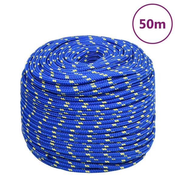 NNEVL Boat Rope Blue 8 mm 50 m Polypropylene