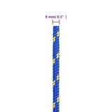 NNEVL Boat Rope Blue 8 mm 50 m Polypropylene