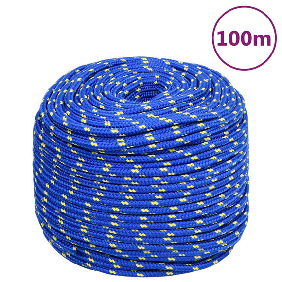 NNEVL Boat Rope Blue 10 mm 100 m Polypropylene
