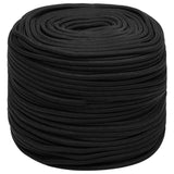 NNEVL Boat Rope Full Black 10 mm 50 m Polypropylene