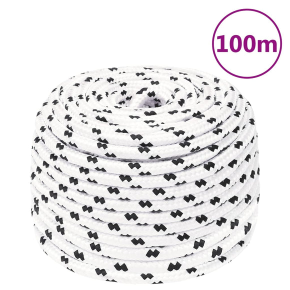 NNEVL Work Rope White 10 mm 100 m Polyester