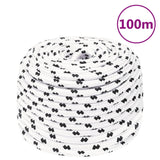 NNEVL Work Rope White 10 mm 100 m Polyester