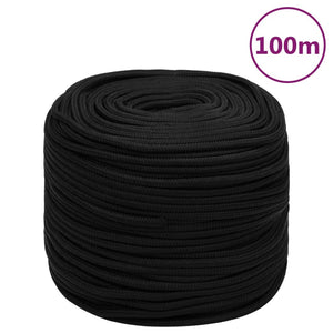 NNEVL Work Rope Black 8 mm 100 m Polyester