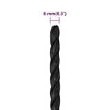 NNEVL Work Rope Black 8 mm 50 m Polypropylene