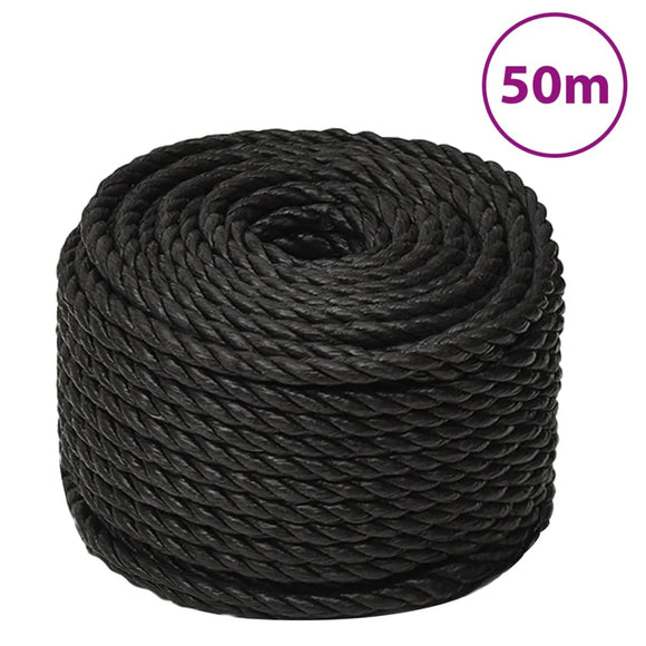 NNEVL Work Rope Black 10 mm 50 m Polypropylene