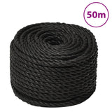 NNEVL Work Rope Black 10 mm 50 m Polypropylene