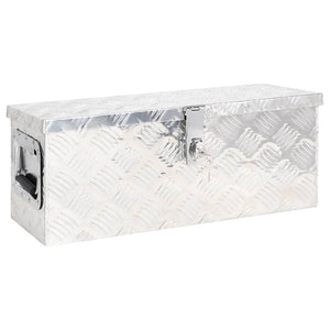 NNEVL Storage Box Silver 60x23.5x23 cm Aluminium