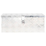 NNEVL Storage Box Silver 60x23.5x23 cm Aluminium