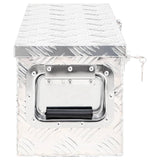 NNEVL Storage Box Silver 60x23.5x23 cm Aluminium