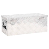 NNEVL Storage Box Silver 60x23.5x23 cm Aluminium
