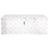 NNEVL Storage Box Silver 80x39x30 cm Aluminium