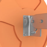 NNEVL Outdoor Convex Traffic Mirror Orange Ø30 cm Polycarbonate