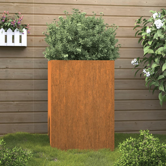 NNEVL Planter 52x48x75 cm Corten Steel