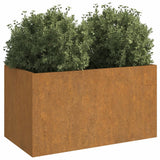 NNEVL Planter 62x40x39 cm Corten Steel