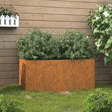 NNEVL Planter 62x40x39 cm Corten Steel