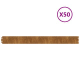 NNEVL Lawn Edgings 50 pcs 10x103 cm Flexible Corten steel