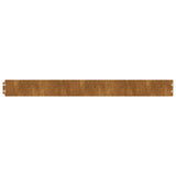 NNEVL Lawn Edgings 50 pcs 10x103 cm Flexible Corten steel
