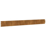 NNEVL Lawn Edgings 50 pcs 10x103 cm Flexible Corten steel