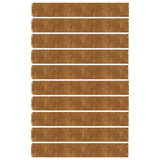 NNEVL Lawn Edgings 10 pcs 15x103 cm Flexible Corten steel