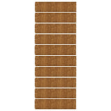 NNEVL Lawn Edgings 10 pcs 25x103 cm Flexible Corten steel