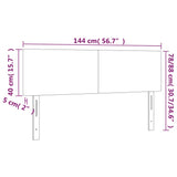 NNEVL Headboards 2 pcs Black 72 cm Faux Leather