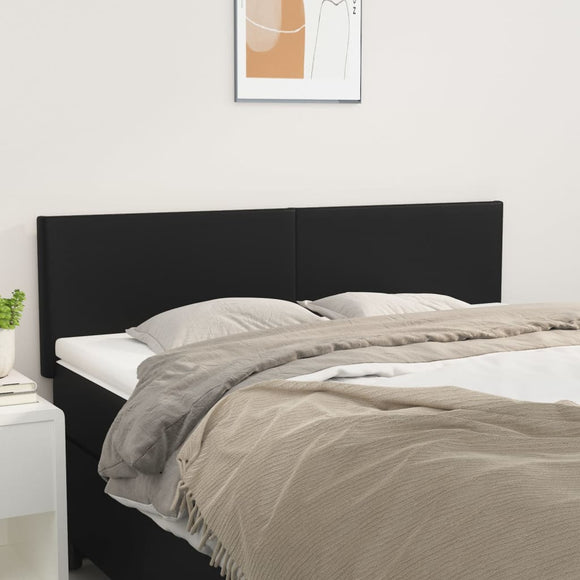 NNEVL Headboards 2 pcs Black 72 cm Faux Leather