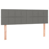 NNEVL Headboards 2 pcs Dark Grey 72 cm Fabric