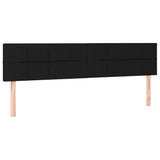NNEVL Headboards 2 pcs Black 80x5x78/88 cm Fabric
