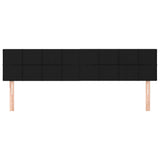 NNEVL Headboards 2 pcs Black 80x5x78/88 cm Fabric