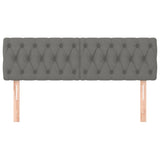 NNEVL Headboards 2 pcs Dark Grey 80 cm Fabric