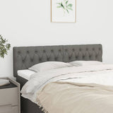 NNEVL Headboards 2 pcs Dark Grey 80 cm Fabric
