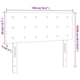 NNEVL Headboard Black 100 cm Faux Leather