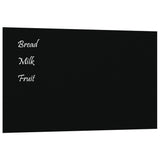 NNEVL Wall-mounted Magnetic Board Black 100x60 cm Tempered Glass