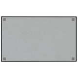 NNEVL Wall-mounted Magnetic Board Black 100x60 cm Tempered Glass