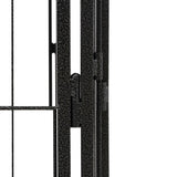 NNEVL 16-Panel Dog Playpen Black 50x100 cm Powder-coated Steel