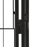 NNEVL 20-Panel Dog Playpen Black 50x100 cm Powder-coated Steel